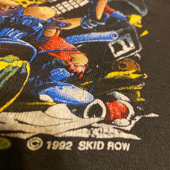 SKID ROW CONCERT T-SHIRT ALPINE VALLEY, EAST TROY WISCONSIN TOUR SIZE XL 1992 - Picture 6 of 10
